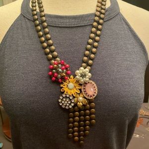 Never worn…. Matching flower necklace and bracelet